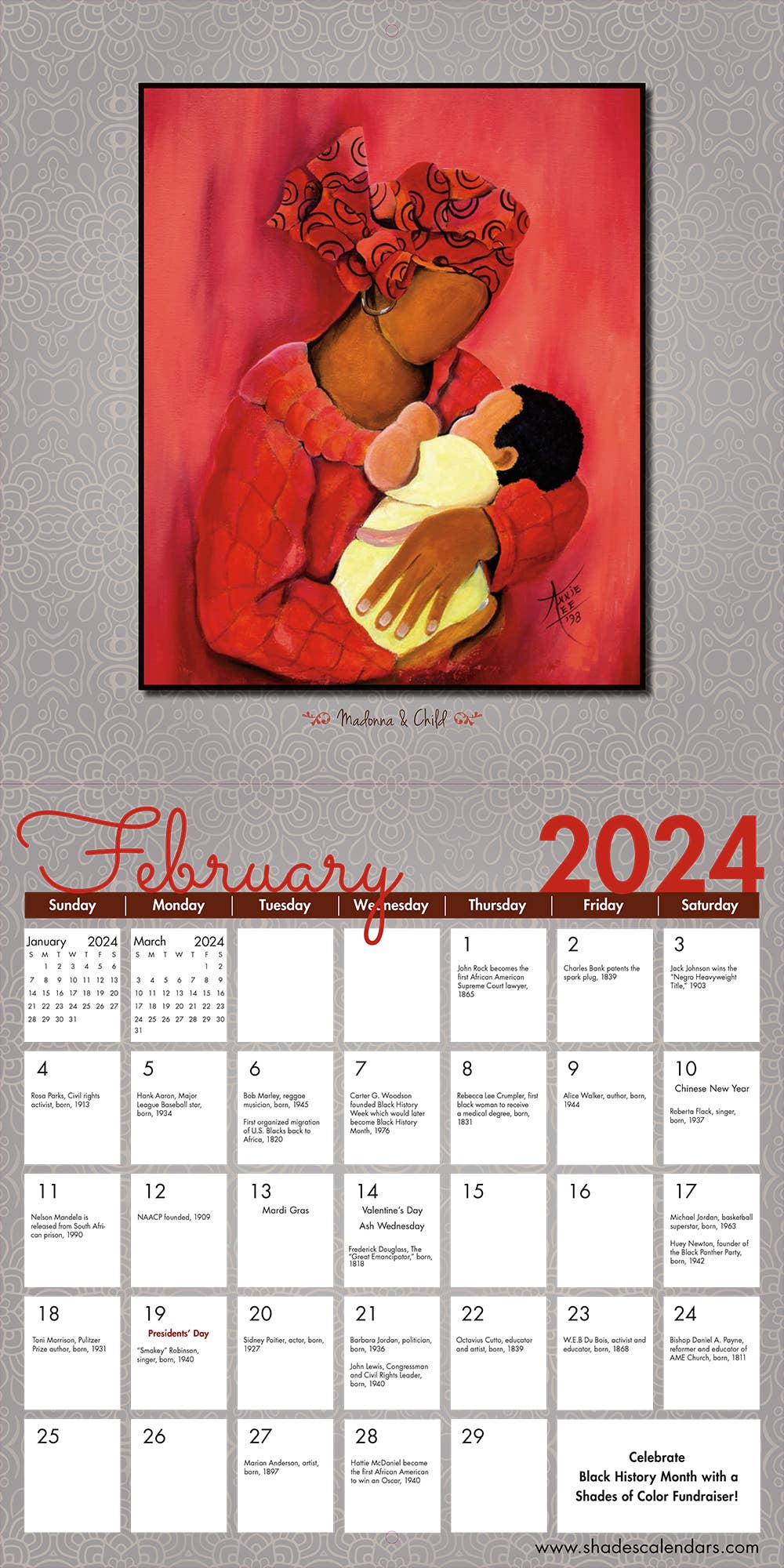 2024 The Art of Annie Lee Wall Calendar