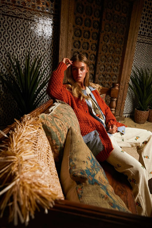 Chunky Sweater Jacket Coat