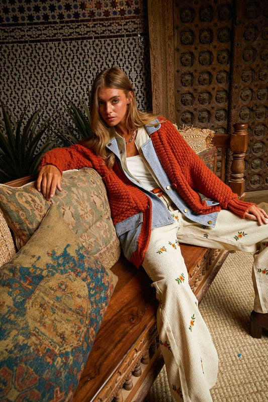 Chunky Sweater Jacket Coat