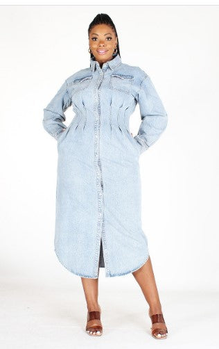 Denim Long Dress