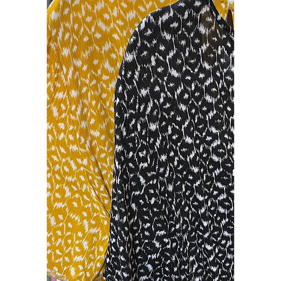 PLUS SIZE TRIBAL PRINT SURPLICE WIDE LEG POCKET JUMPSUIT