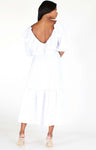 White Ruffle Dress