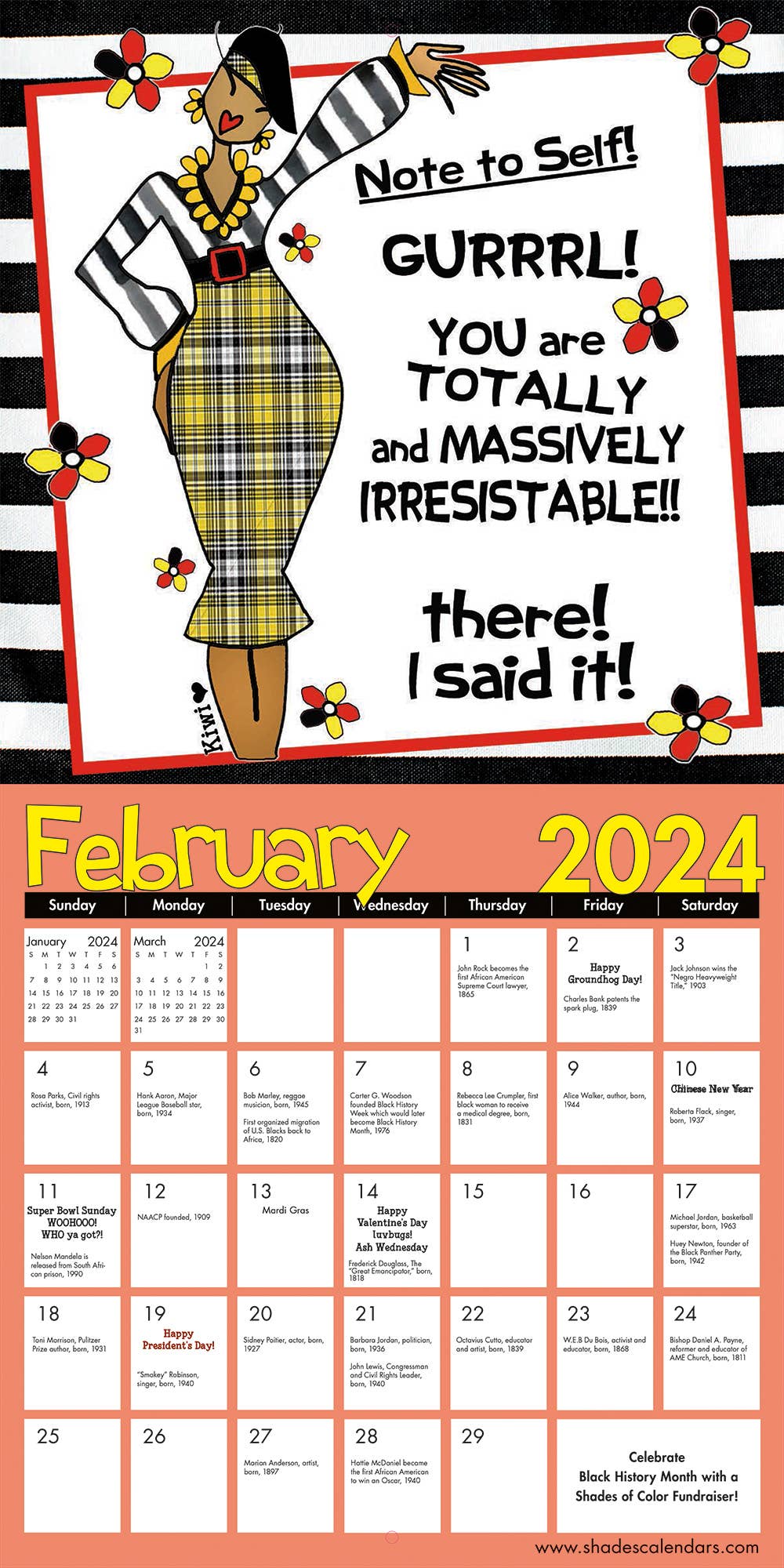 2024 Be Your Own Insp-HER-ation Wall Calendar