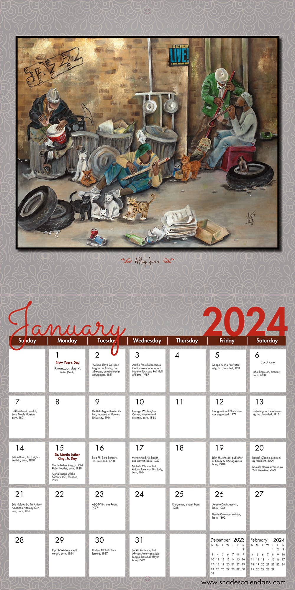 2024 The Art of Annie Lee Wall Calendar