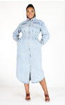 Denim Long Dress